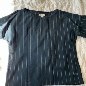 Albion Navy Striped Top